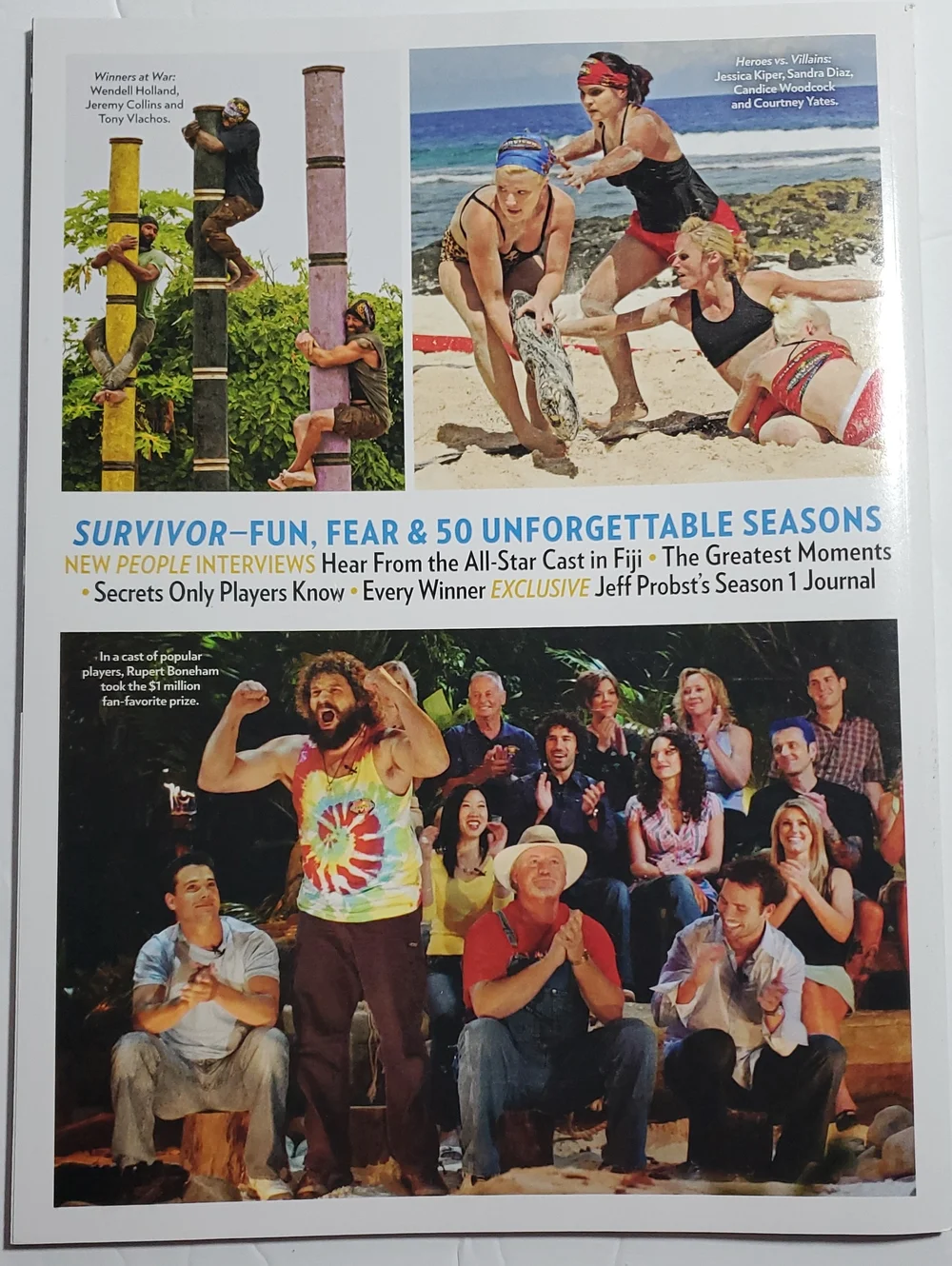 Survivor 50 Seasons Special Collector's Issue Lot TV Guide And People Magazine